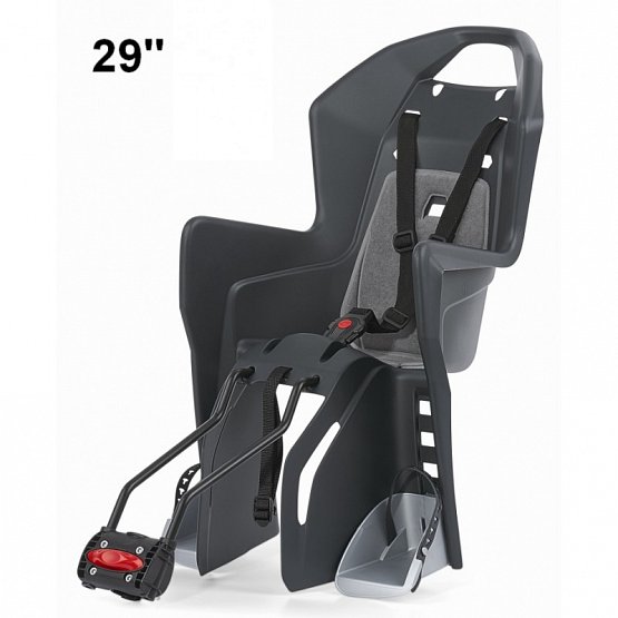 Sedačka det.zadná Koolah 29 na sedl.trubku, sivá