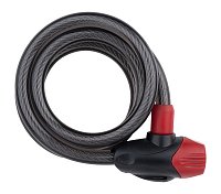 Zámok špirála PRO-T Plus M12 x 120cm, čierny