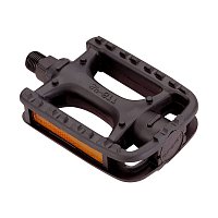 PEDÁLE MTB PP KNR PLAST, ČIERNE GUĽÔČKOVÉ