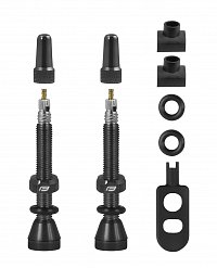 Ventilky FORCE pro bezdušový systém 2xFV 44mm, čierne