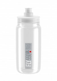 Fľaša Elite FLY, transparentná šedé logo, 550 ml