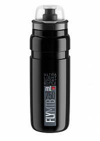Fľaša Elite FLY MTB, čierna šedé logo 750 ml