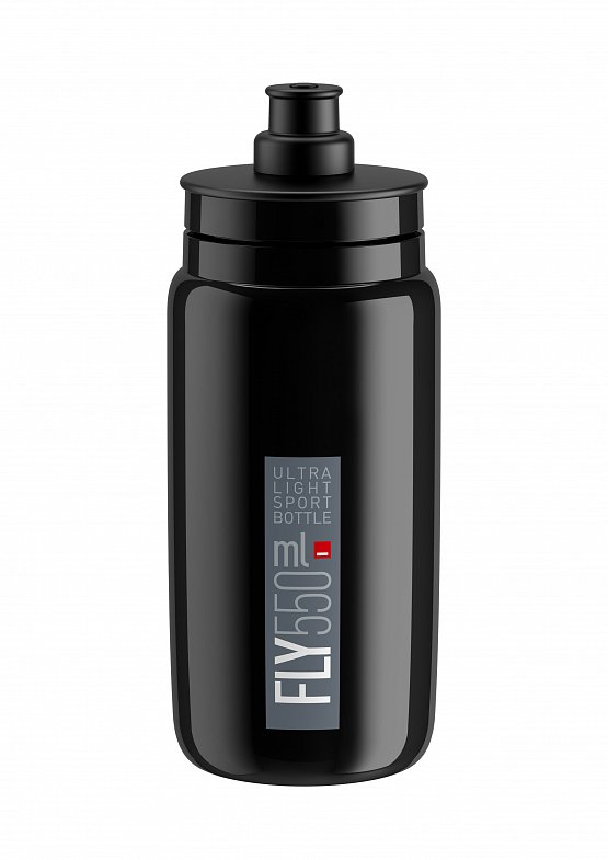 Fľaša Elite FLY čierna šedé logo, 550 ml