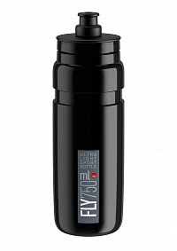 Fľaša ELITE FLY, čierna šedé logo, 750 ml Fľaša ELITE FLY, čierna šedé logo, 750 ml