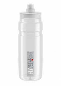 Fľaša Elite FLY, transparentná šedé logo, 750 ml