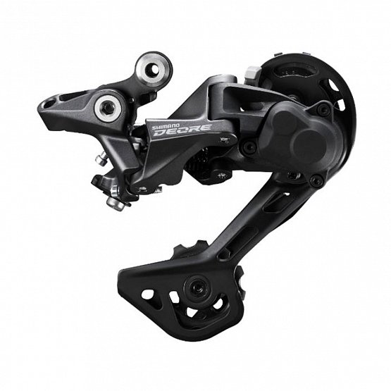Prehadzovačka Shimano DEORE M5120 10/11-K. ČIERNA SUPER DLHÉ RAMIENKO SHADOW