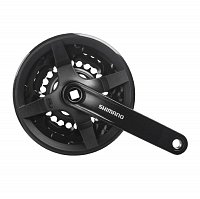 Stred SHIMANO TY301 150MM 42/34/24Z. 6/7/8-K., čierny s krytom Stred SHIMANO TY301 150MM 42/34/24Z. 6/7/8-K., čierny s krytom