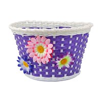 KOŠÍK GIRL NA RIADÍTKA PLAST DETSKÝ FIALOVÝ