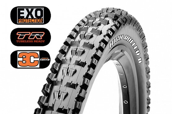 Plášť MAXXIS High Roller II 27.5 x 2.60, WT kevlar EXO TR, 120 TPI, 3C Maxx Terra Plášť MAXXIS High Roller II 27.5 x 2.60, WT kevlar EXO TR, 120 TPI, 3C Maxx Terra