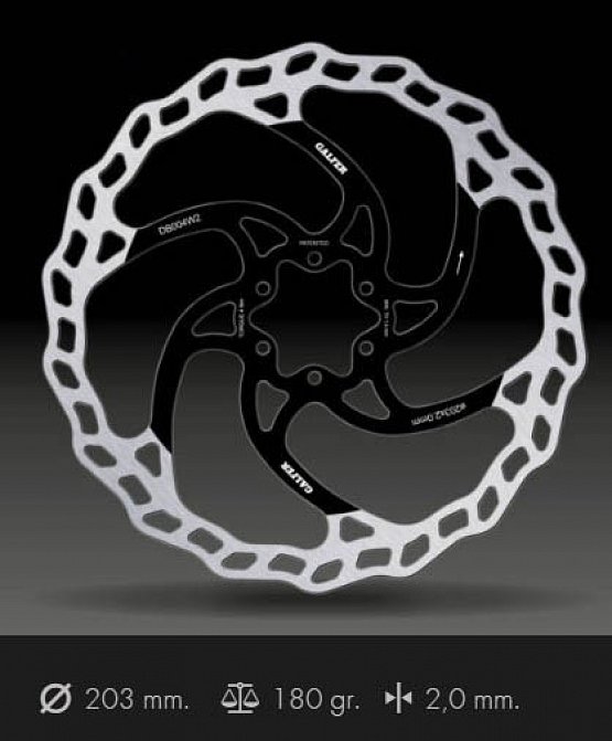 Brzdový kotúč GALFER Fixed Wave 203 mm, 6-dier, 2 mm