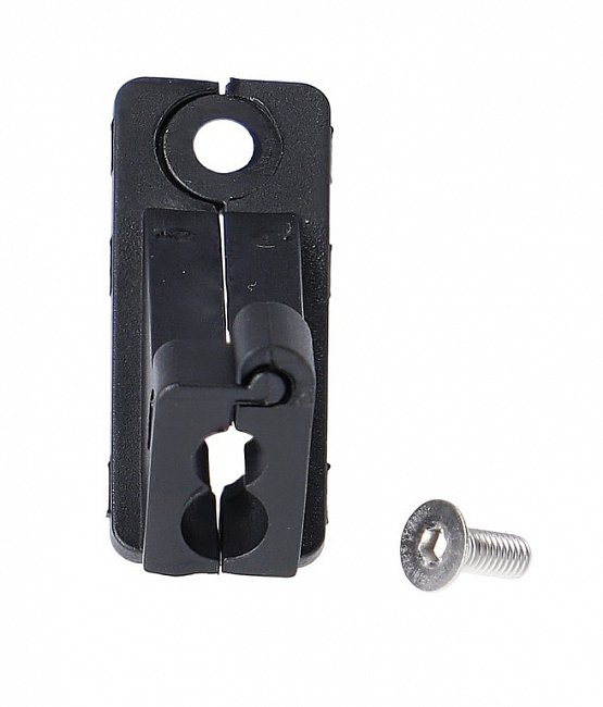 Záslepka Cable Inlet E-Bike X+Sduro, radiaci bowden vrátane skrutiek, 2x4mm vyvrtaný otvor