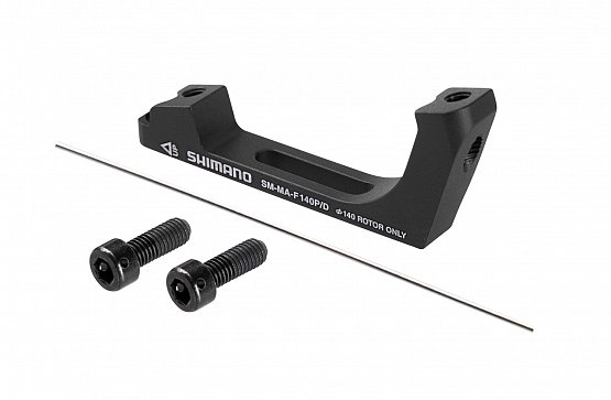 Adaptér kotúčovej brzdy predný Shimano POST/FLAT 140 mm, čierny