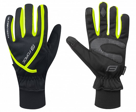 Zimné rukavice FORCE ULTRA TECH, fluo Zimné rukavice FORCE ULTRA TECH, fluo