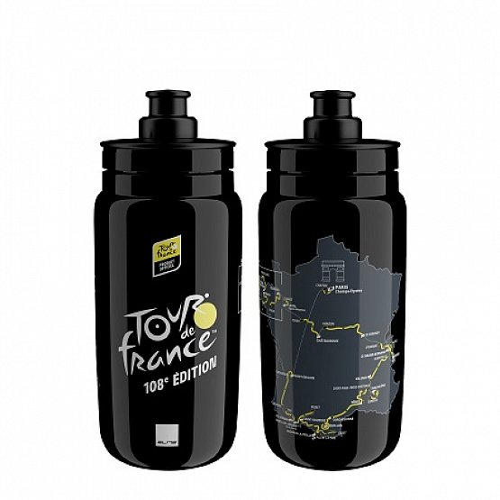 Fľaša FLY TdF 2021 Map čierna 550 ml 