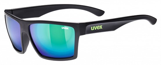 UVEX LGL 29, black mat/mirror green, S3 UVEX LGL 29, black mat/mirror green, S3
