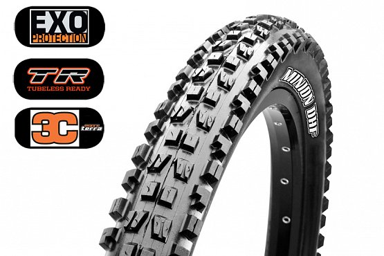 Plášť MAXXIS Minion DHF 29x2.60" WT kevlar EXO, TR, 3CT 60TPI Plášť MAXXIS Minion DHF 29x2.60" WT kevlar EXO, TR, 3CT 60TPI