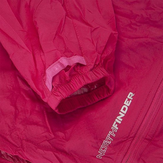 NORTHFINDER dámska neprem. zbaliteľná bunda 2L Northkit, rose