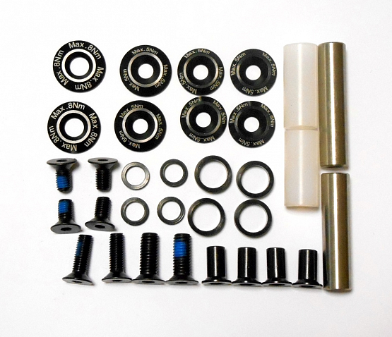 Servisný kit pre rám Slanger - HW (skrutky, podložky, osky...)