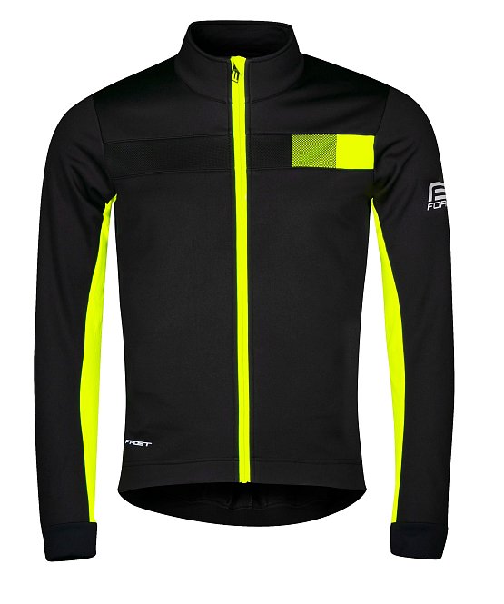 Pánska bunda FORCE FROST softshell, čierno-fluo Pánska bunda FORCE FROST softshell, čierno-fluo
