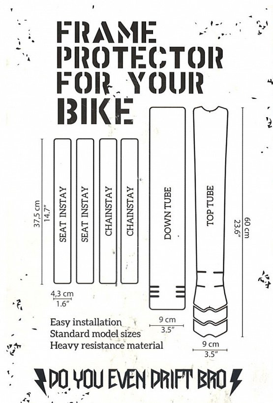 Ochranná fólia DYEDbro Ride Or Die, black