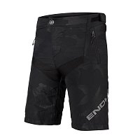 ENDURA Kids MT500JR Short with Liner 7yrs, 9yrs, 11yrs, Black Camo