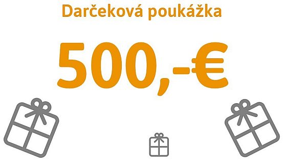 Darčeková poukážka v hodnote 500,00 € Darčeková poukážka v hodnote 500,00 €