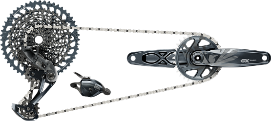 Sada SRAM GX Eagle DUB, LUNAR (Prehadz., páčka s obíjmkou, kľuky)