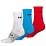 Endura CoolMax Race 3-P Socks, white/blue/red