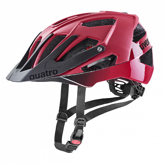 UVEX Quatro CC, dark red/black mat