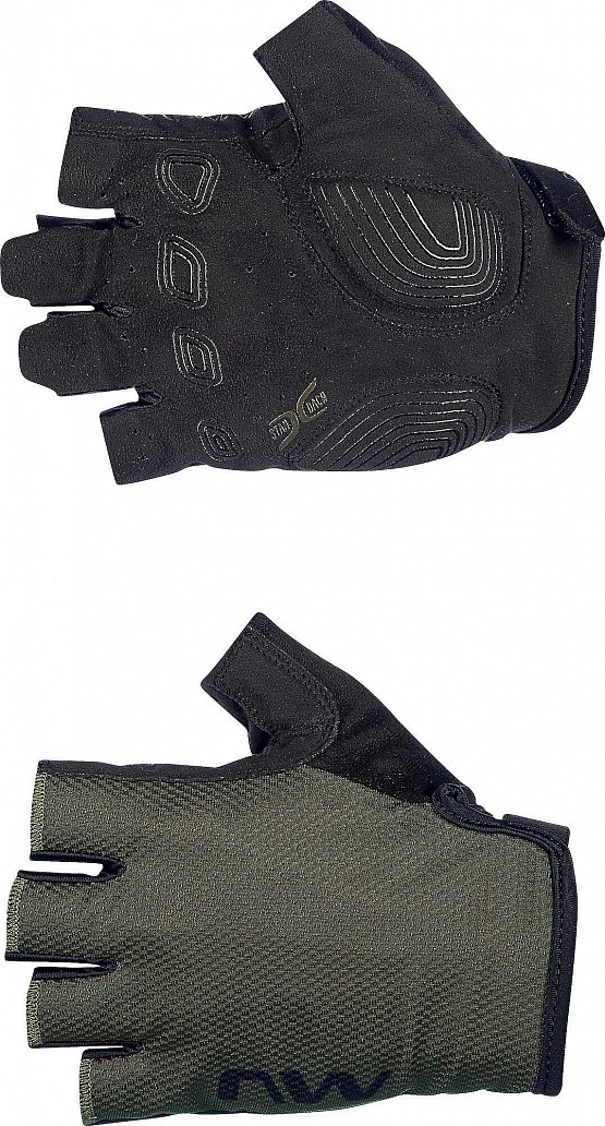 NORTHWAVE Active Short Finger Glove, green fore/black