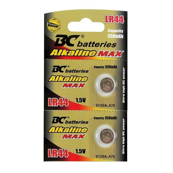 Batéria - alkalická LR44, 1,5V, cena za 1ks