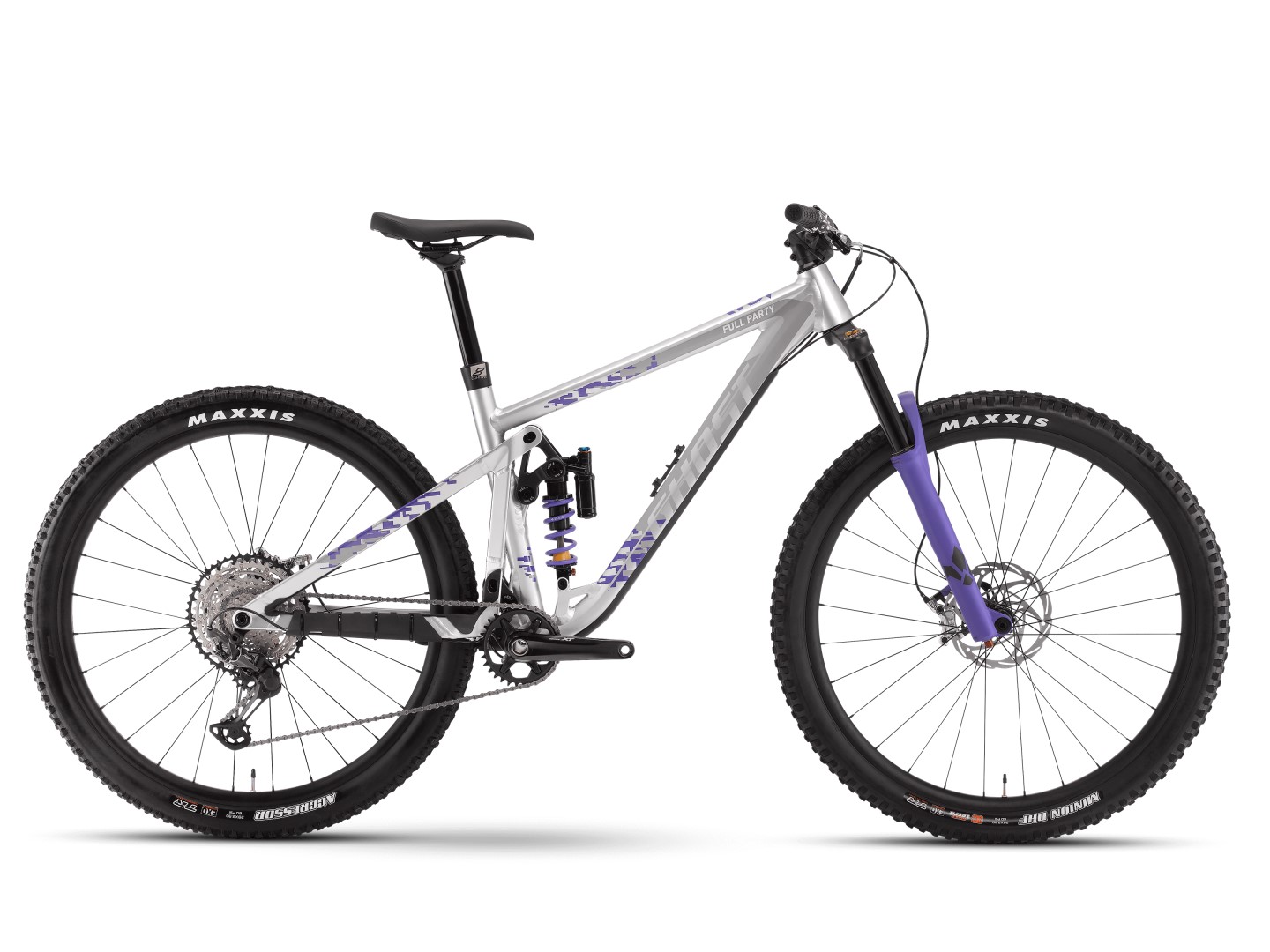 GHOST Riot Trail Full Party 29" 2021, silver/electric purple