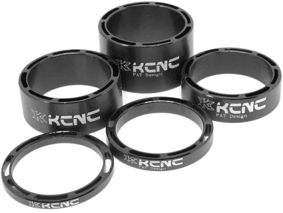 KCNC Hollow Design podložky pod predstavec, 3-5-10-14-20mm, čierna