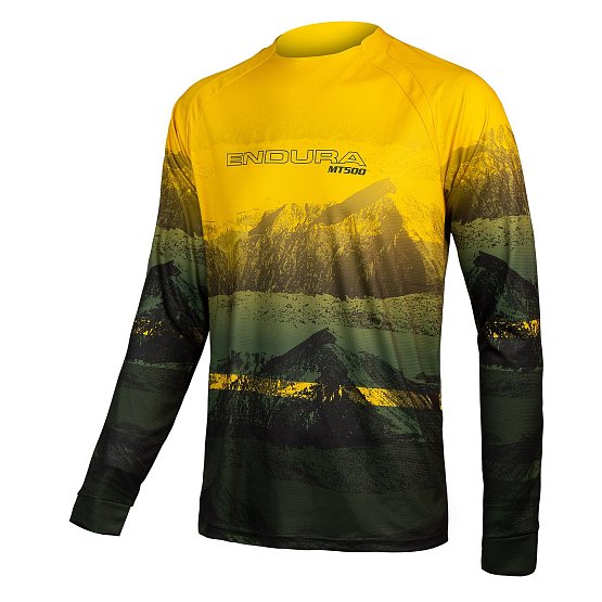 ENDURA MT500 Scenic L/S Tee LTD, Olive Green, S