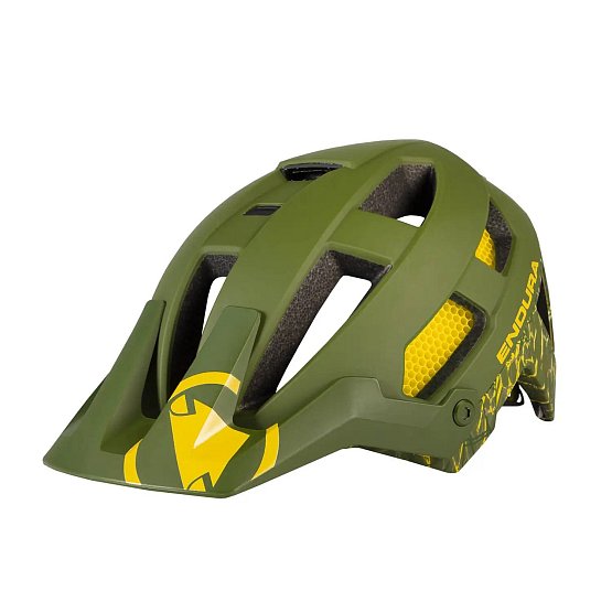 ENDURA SingleTrack Helmet, olive green