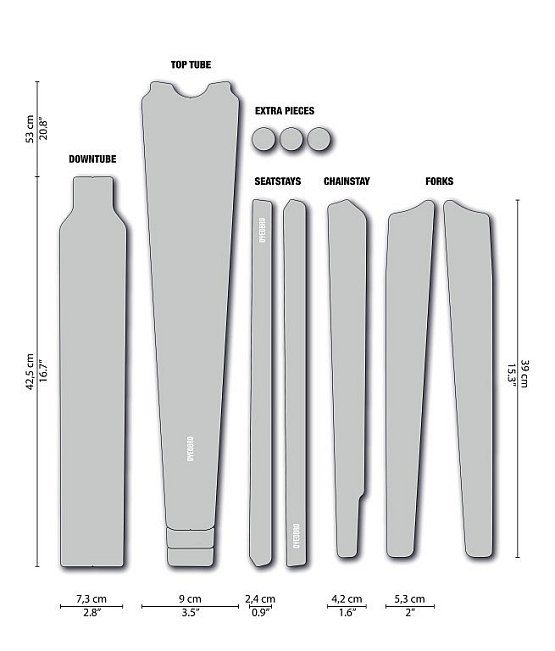 Ochranná fólia DYEDbro Clear Black Gravel, matná Ochranná fólia DYEDbro Clear Black Gravel, matná