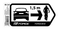 Nálepka FORCE SAFETY na auto 184x84 mm, čierna