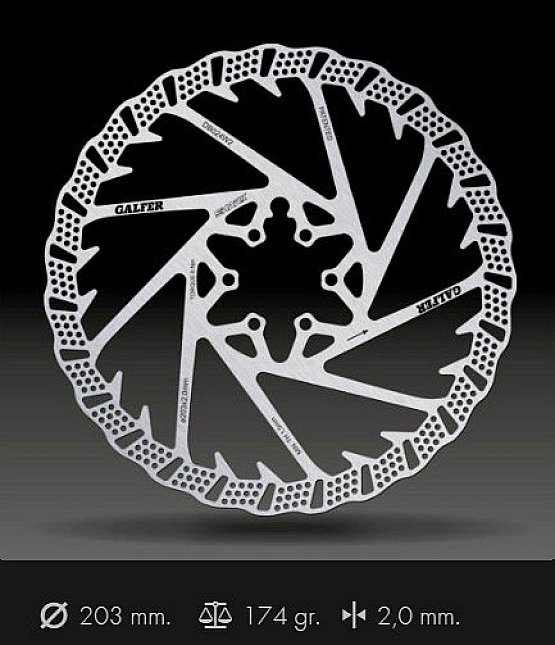 Brzdový kotúč GALFER Shark, 203mm, 6-šrób