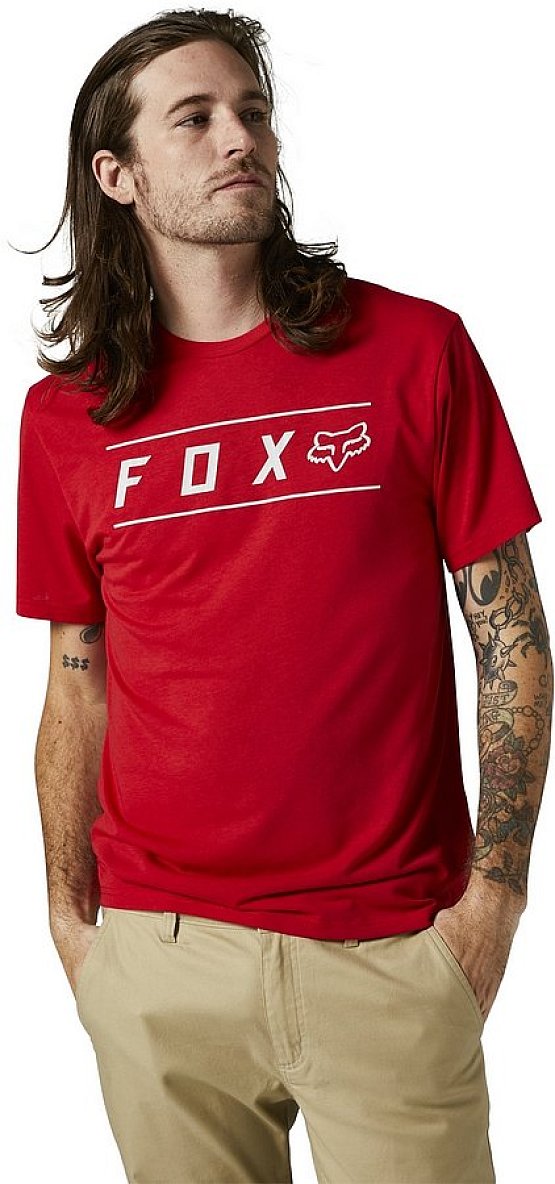 FOX Pinnacle Ss Tech Tee, flame red
