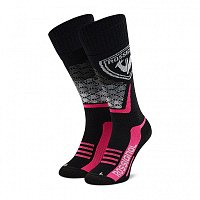 ROSSIGNOL W Wool & Silk, black-pink