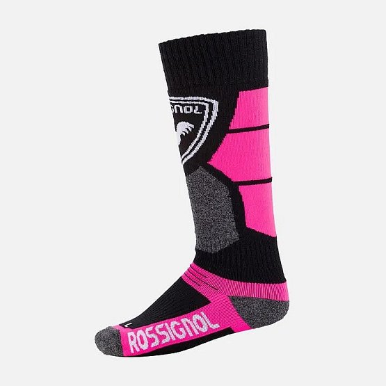 ROSSIGNOL Jr Premium Wool, black-pink, XXS