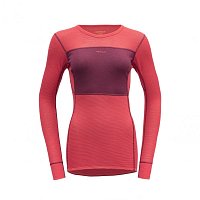 DEVOLD Wool Mesh 190 Shirt Woman, Beetroot/poppy