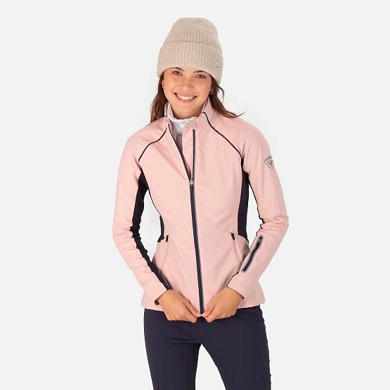 ROSSIGNOL W Softshell Jacket, powder pink