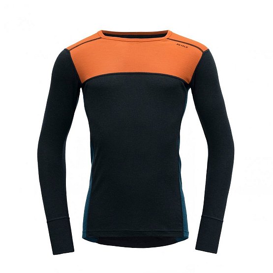 DEVOLD Lauparen Merino 190 Shirt Man, Flame/Ink DEVOLD Lauparen Merino 190 Shirt Man, Flame/Ink