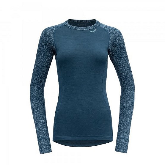 DEVOLD Duo Active Merino 205 Shirt, Woman, modrá DEVOLD Duo Active Merino 205 Shirt, Woman, modrá