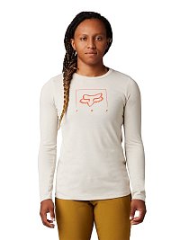 FOX W Ranger Dr Mid Ls Jersey, vintage white - MEGA VÝPREDAJ -30%