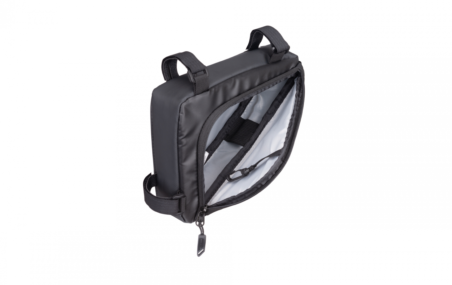 Taška CTM Trigy, rámová trojuholníková, čierna