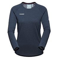 MAMMUT Aegility FL Longsleeve Women, marine melange-white MAMMUT Aegility FL Longsleeve Women, marine melange-white