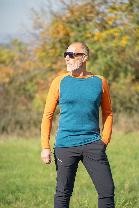 DEVOLD Expedition Merino 235 Shirt Man, flame/flood