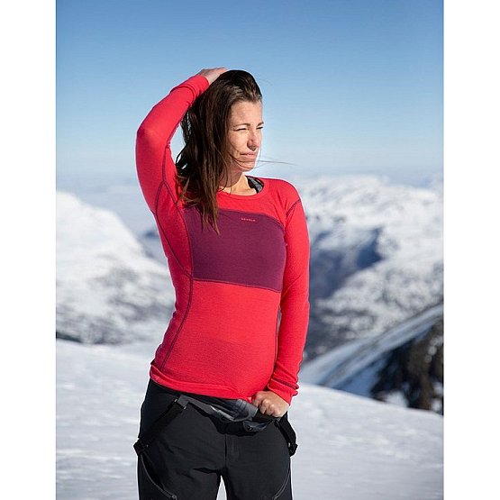DEVOLD Wool Mesh 190 Shirt Woman, Beetroot/poppy, XL DEVOLD Wool Mesh 190 Shirt Woman, Beetroot/poppy, XL